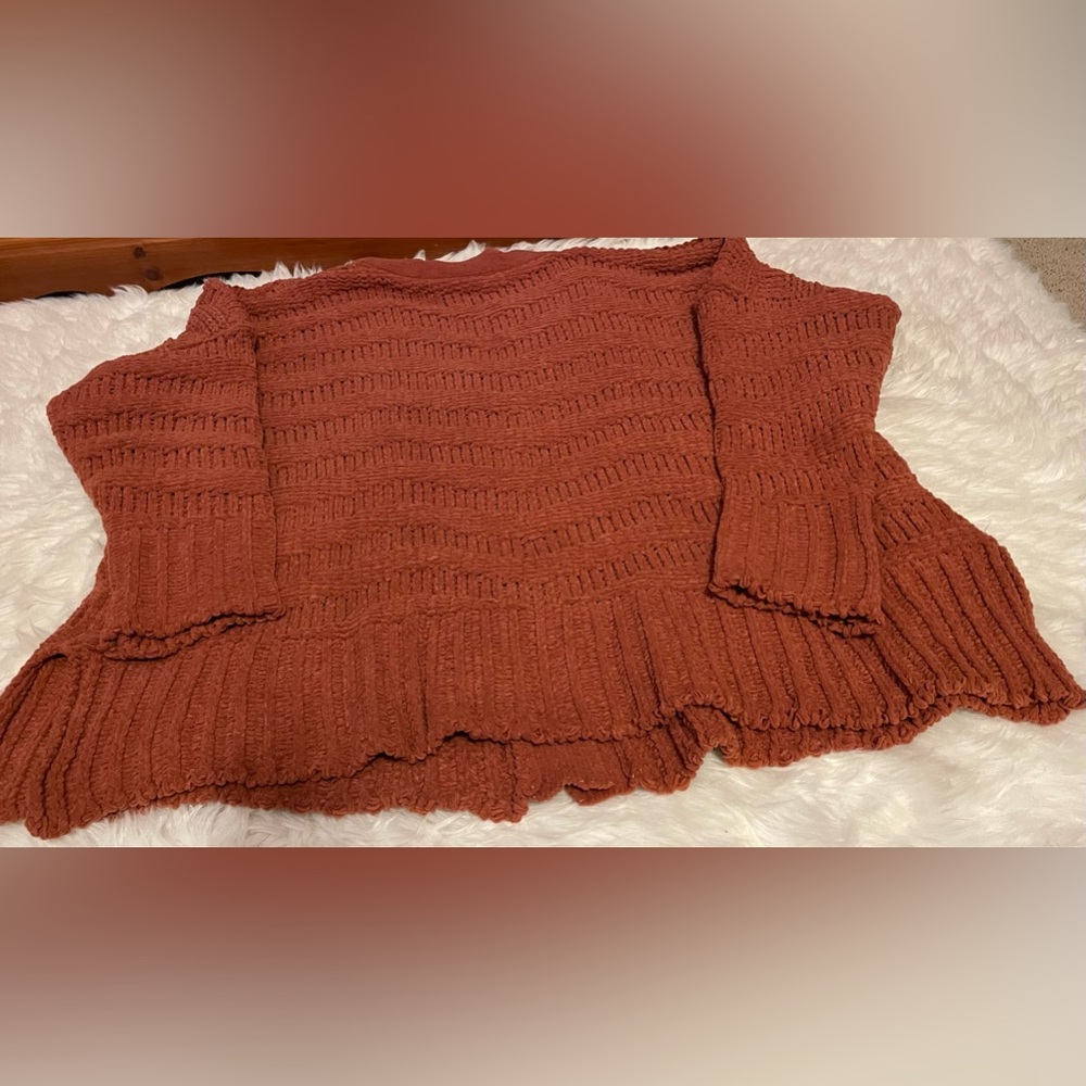 Woman’s Rust Colored Button Up Sweater. Size Medi… - image 2